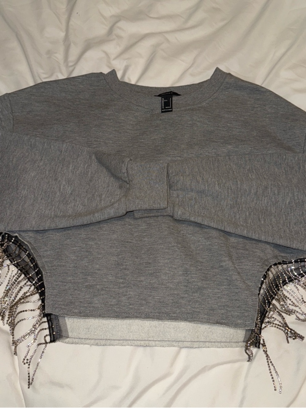 Forever 21 Gray Crewneck Sweatshirt